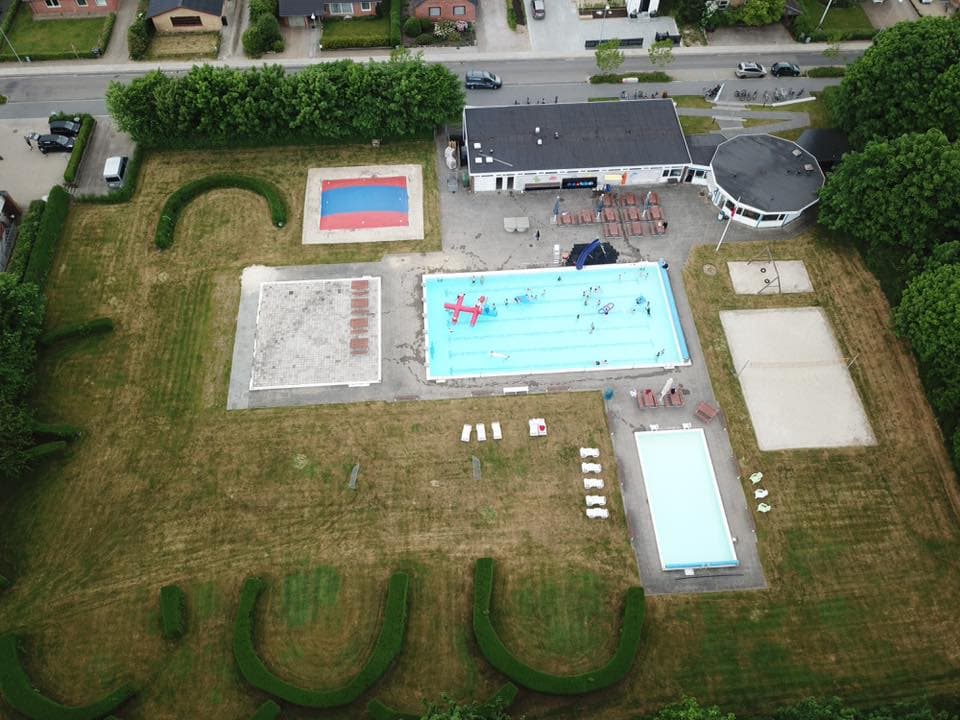 Bording Friluftsbad Luftfoto